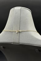 عقد اشناف ذهب مع لؤلؤ عيار 18 وزن 7.4 جرام