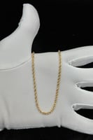 شال مجدول ذهب صافي عيار 21 وزن من 4.7 الى 4.9 جرام