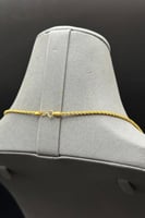 شال مجدول ذهب صافي عيار 21 وزن من 3 الى 4.1 جرام