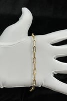 اسوارة جنزير ذهب صافي ملون ايطالي عيار 18 وزن 3.5...