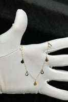 تشوكر ذهب عيار 18 بتصميم قطرة وزن 1.2 جرام