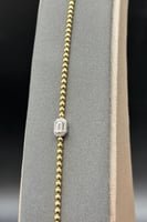 اسوارة كور ذهب مع باقيت تصميم الماس عيار 18 وزن 6...