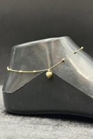 خلخال قلب مع كور ذهب صافي عيار 18 وزن 1.2 جرام