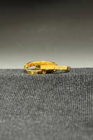 حلق ذهب صافي عيار 21 وزن 3.1 جرام