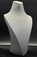 عقد جنزير ذهب صافي عيار 18 وزن 0.9 جرام