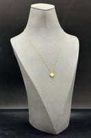 عقد وردة ذهب صافي عيار 21 وزن من 1 الى 1.1 جرام