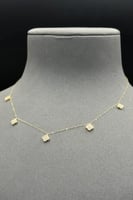 شوكر وردة ذهب تصميم الماس عيار 18 وزن 1.5 جرام