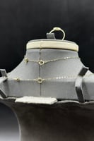 طقم ذهب تصميم الماس عيار 18 وزن 4.2 جرام