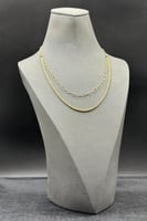 عقد ذهب عيار 18 بتصميم ايطالي وزن من 4.7 الى 4.8 ج...