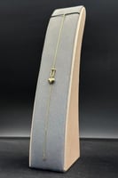 اسوارة جنزير مع قلب ذهب ايطالي عيار 18 وزن 0.8 جرا...