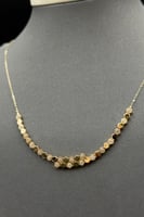 طقم خلية ذهب تصميم الماس عيار 18 وزن 6.3 جرام