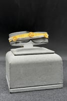 إسوارة حرير ذهب صافي عيار 21 كلاسيك لورا وزن 9.5 ج...