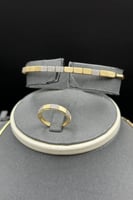 طقم ذهب تصميم الماس عيار 18 وزن 26.5 جرام