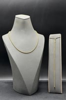 عقد مع أسوارة ذهب للعروس عيار 18 وزن 13.9 جرام