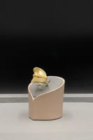 خاتم جنزير ذهب صافي عيار 18 وزن 7.2 جرام