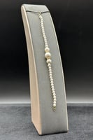 اسوارة لؤلؤ نحيف شكل شمس عيار 18 وزن 0.8 جرام