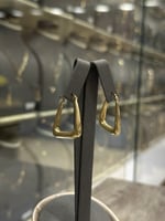 حلق مثلث ذهب صافي