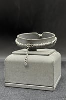 إسوارة كور ذهب أبيض صافي عيار 18 نعومة ليرا وزن 7....