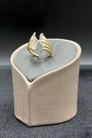 خاتم ذهب تصميم الماس عيار 18 وزن 2.3 جرام