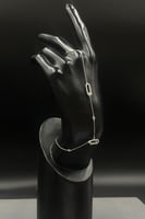 كف ذهبي مستطيل تصميم الماس بوزن 6.1 جرام