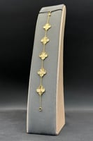 اسوارة خمس وردات ذهب صافي عيار 21 وزن 3.6 جرام