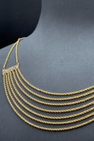 طقم مجدول ذهب صافي عيار 21 وزن 16.1 جرام