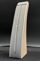 اسوارة ذهب ابيض تصميم الماس عيار 18 وزن 6.2 جرام