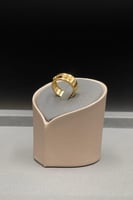 اسوارة مع خاتم ذهب تصميم الماس عيار 21 الوزن 17.3