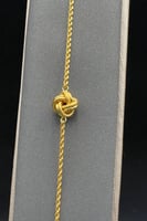 اسوارة مكرونة ذهب صافي عيار 21 وزن من 2.3 الى 2.4...