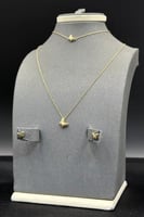 طقم اطفال فراشة ذهب صافي عيار 18 وزن 3.6 جرام