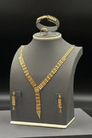 طقم دوائر ذهب صافي عيار 21