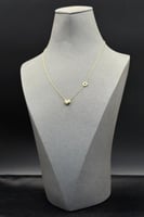 عقد قلب ذهب صافي ايطالي عيار 18 وزن 1.2 جرام