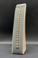 اسوارة زهرات ذهب تصميم الماس عيار 18 وزن 7 جرام