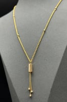 عقد مجدول نازل ذهب صافي عيار 21 وزن 3.7 جرام