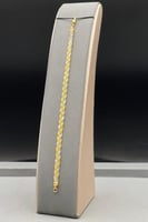 اسوارة ذهب عيار 21 مجدولة بتصميم ايطالي بوزن 5.9 ج...