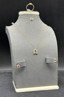 طقم ذهب صغير عيار 18 قوس النعومة وزن 2.7 جرام