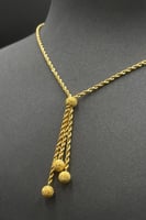 عقد كور نازل ذهب صافي عيار 21