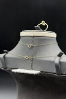 طقم ذهب ناعم عيار 18 إطار الذوق وزن 2.9 جرام