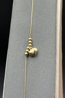 اسوارة كور مع قلب ذهب صافي ايطالي عيار 18 وزن 0.7...