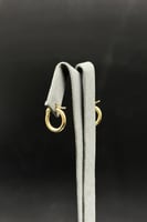 حلق دائري ذهب صافي ايطالي عيار 18 وزن 0.8 جرام