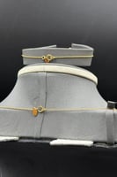 طقم دورين ذهب صافي عيار 21 وزن 10.1 جرام