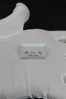 حلق طبي دائري ذهب تصميم الماس عيار 18