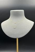 عقد انفنتي دورين ذهب تصميم الماس عيار 18 وزن من 0....