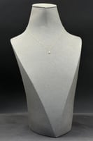 عقد قطرة ذهب تصميم الماس عيار 18 وزن 0.3 جرام