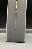 اسوارة جنزير مع كور ذهب صافي عيار 18 وزن 1.3 جرام