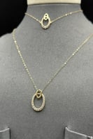 طقم ذهب ناعم عيار 18 حلقة الرقي وزن من 2.5 إلى 2.6...