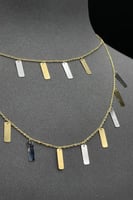 عقد مستطيلات دورين ذهب صافي عيار 18 وزن 5.1 جرام