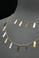 عقد مستطيلات دورين ذهب صافي عيار 18 وزن 5.1 جرام