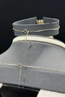 طقم ذهب تصميم الماس عيار 18 وزن 10.4 جرام