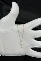 عقد ثعبان مع باقيت ذهب تصميم الماس عيار 18 وزن 1 ج...